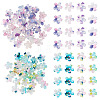 30Pcs 1 Colors Transparent Acrylic Bead Caps OACR-TA0004-43-2