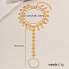 Brass Hollow Flower Tassel Anklets with Toe Chains for Women's Summer Dress OQ1163-5