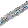 Electroplate Transparent Glass Beads Strands EGLA-L044-A-HP02-1