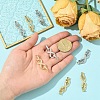 2Pcs Brass Micro Pave Clear Cubic Zirconia Fold Over Clasps KK-YW0003-54P-4