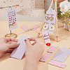Imitation Leather Earring & Necklace Anti-Winding Display Cards EDIS-OC0001-06-3
