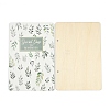 Printed Wooden 2-Ring Loose Leaf Binder Postcard Photo Album Cover DIY-XCP0003-83F-1