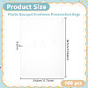 50Pcs Plastic Bouquet Freshness Preservation Bags DIY-WH0899-601B-2