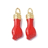 Eco-Friendly Rack Plating Brass Enamel Pendants X-KK-F845-36G-01-3