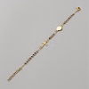 304 Stainless Steel Jesus & Cross Link Bracelet with 201 Stainless Steel Beaded Chains LS-BJEW-WH0012-20A-1