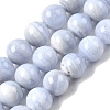 Natural Blue Lace Agate Beads Strands G-G344-A06-12mm-2