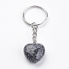 Natural & Synthetic Gemstone Keychain KEYC-F019-02-3