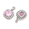 Brass Micro Pave Cubic Zirconia Charms CU-CBAA6E8-06P-02-2