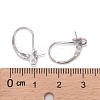 Rhodium Plated 925 Sterling Silver Leverback Earring Findings STER-I017-092B-P-4