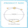 1pc Adjustable Nylon Cord Slider Bracelets for Women BJEW-LP0001-33B-G-2