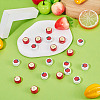 20Pcs 2 Styles Christmas Theme Handmade Porcelain Beads PORC-TA0001-54-5