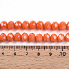 Electroplate Glass Beads Strands EGLA-A034-P8mm-A29-4