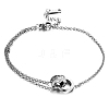 Titanium Steel Charm Anklets for Women WG18C2B-34-1