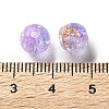 Transparent Crackle Acrylic Beads DACR-D300-01H-8mm-3