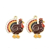 Thanksgiving Theme Alloy Enamel Pendants FIND-I065-04H-G-1