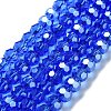 Electroplate Glass Bead Strands X-EGLA-R015-8mm-6-1