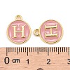 Golden Plated Alloy Enamel Charms LS-ENAM-S118-07H-3