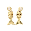 Rack Plating Brass Micro Pave Cubic Zirconia Pendants KK-M309-38A-G-1