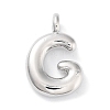 Rack Plating Brass Balloon Letter Pendants LS-KK-C050-01P-G-1
