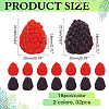 32Pcs 2 Colors PVC Plastic Simulation Raspberry AJEW-ME0001-67-2