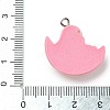 Sleepy Theme Opaque Resin Pendants RESI-G105-09A-3