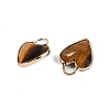 Natural Tiger Eye Faceted Pendans KK-L218-005G-01-2