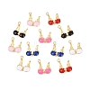 Alloy Enamel Pendants FIND-B062-15G-01-1