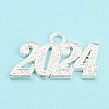 Alloy Numbers Pendants PALLOY-D028-01S-2