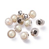 Plastic Shank Buttons BUTT-WH0012-09-1