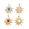 Brass Enamel Pendants KK-L240-09G-1