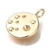 Brass Pendant Rhinestone Settings KK-U038-12G-2