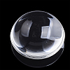 Transparent Glass Cabochons GGLA-R026-18mm-B-4