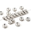 Brass Rhinestone Spacer Beads RB-A014-Z6mm-01S-NF-1