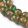 Synthetic Gold Clinquant Stone Beads Strands G-E551-A05-3