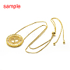 Brass Micro Pave Grade AAA Cubic Zirconia Pendants LS-ZIRC-G086-09P-NR-3
