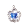 7Pcs Alloy and Glass Pendants PALLOY-JF03366-02-2