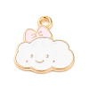 Alloy Enamel Charms ENAM-Q001-07G-01-1