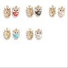 10Pcs Alloy Enamel Pendants ENAM-YW0004-59-1