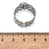 304 Stainless Steel Cuff Ring Components SA-CBA37BC-14A-P-3