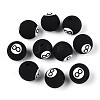 Handmade 8 Ball Polymer Clay Beads CLAY-N014-02A-05-1