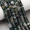 Natural Moss Agate Beads Strands G-M420-A14-01-1