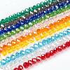 Electroplate Glass Beads Strands EGLA-X0007-01B-6mm-1