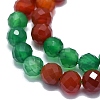 Natural Carnelian & Green Onyx Agate Beads Strands G-G106-C10-05-3