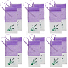 25Pcs Printed Cotton Organza Dried Flower Storage Drawstring Bags with Ribbon ABAG-SP0001-56A-1