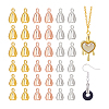 6 Styles Brass Ice Pick Pinch Bails KK-PH0011-03-7