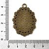 Vintage Tibetan Style Alloy Flower Pendant Cabochon Bezel Settings LS-TIBEP-M018-42AB-NF-3