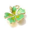 Brass Enamel Pendants KK-K427-10B-G-2