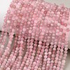 Natural Purple Madagascar Rose Quartz Beads Strands G-P615-A-3mm-01-1