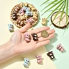 6Pcs Silicone Beads SIL-YW0002-14A-5
