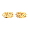 Brass Micro Pave Clear Cubic Zirconia European Beads KK-CBA6A75-44G-1